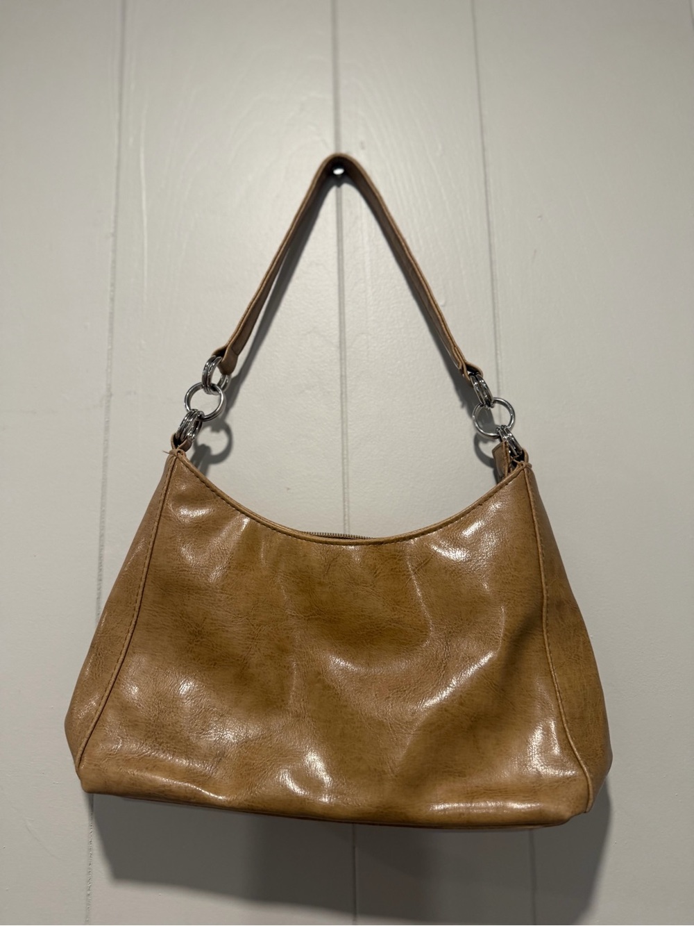 Classic Tan Shoulder Bag - Women's Handbag